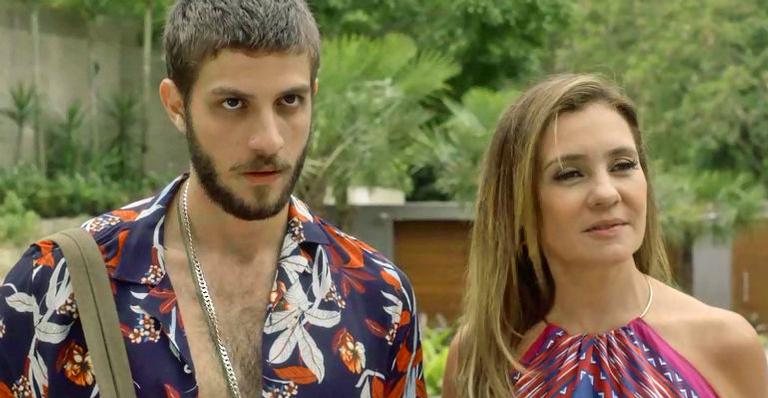 Chay Suede e Adriana Esteves em Segundo o Sol - Reprodução/TV Globo