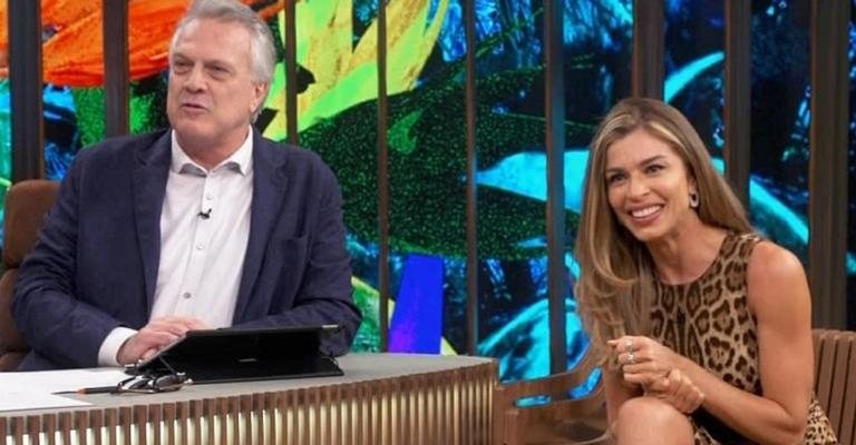 Pedro Bial e Grazi Massafera - TV Globo/Divulgação