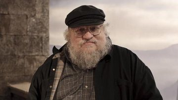 George R. R. Martin no set de gravação de Game of Thrones - Foto/Destaque Instagram HBO