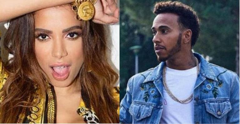 Anitta e Lewis Hamilton - Reprodução/Instagram