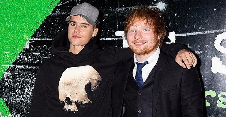 Justin Bieber e Ed Sheeran fazem a primeira música com ambas as vozes - Getty Images