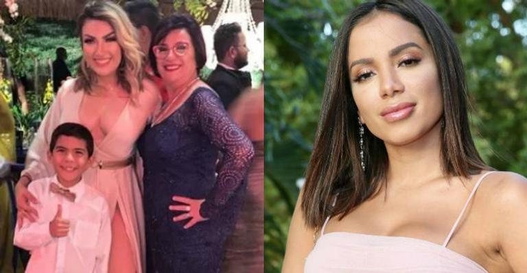 Thayse Teixeira, junto com seu filho, sua mãe e Anitta - Instagram / Reprodução e Manuela Scarpa/Brazil News