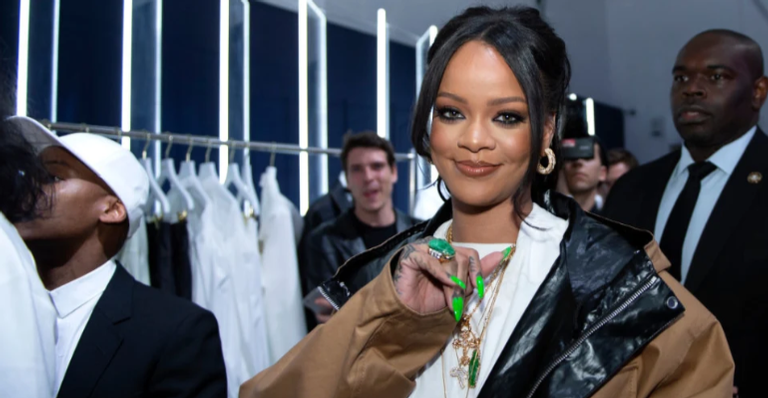 Rihanna durante a divulgação da sua marca 'Fenty' - Foto/Destaque Aurelien Meunier/Getty Images