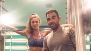 Personal Trainer tirou foto pós-treino com a atriz, que esbanjou sua boa forma - Reprodução/Instagram