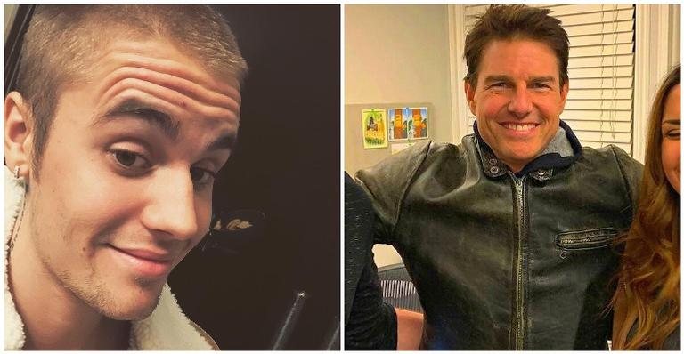 Justin Bieber e Tom Cruise - Instagram/Reprodução