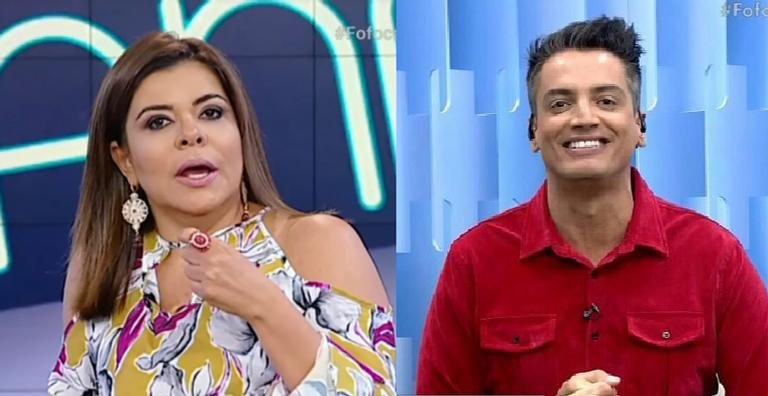 Apresentadora se irritou com declaração do ex-colega - Reprodução/SBT