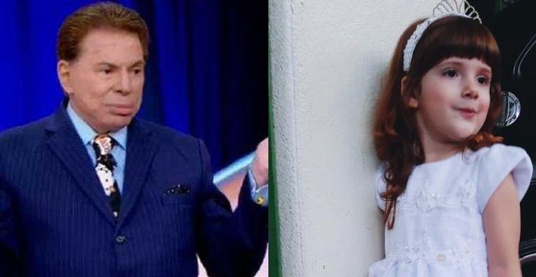 Silvio Santos e Kiara Pegoraro - Reprodução/SBT