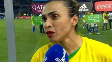 Jogadora ficou emocionada e mandou recado para futuras jogadoras - Reprodução/TV Globo