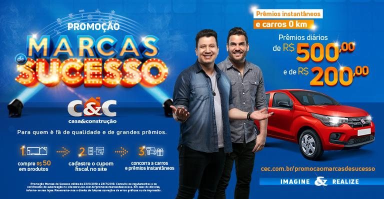 Promoção Marcas de Sucesso da C&C - Estúdio CARAS