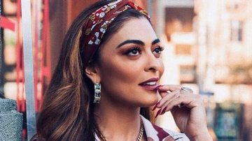 Juliana Paes brincou com clique na cama ao lado dos colegas de elenco - Reprodução/Instagram