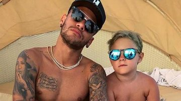 Filho do jogador entrou no desafio de forma bem original - Reprodução/Instagram