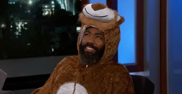 Donald Glover durante o programa Jimmy Kimmel Live - Reprodução/Divulgação