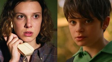 Millie Bobby Brown caprichou na mensagem para intérprete do Cebolinha - Reprodução/Netflix e Divulgação