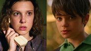 Millie Bobby Brown caprichou na mensagem para intérprete do Cebolinha - Reprodução/Netflix e Divulgação