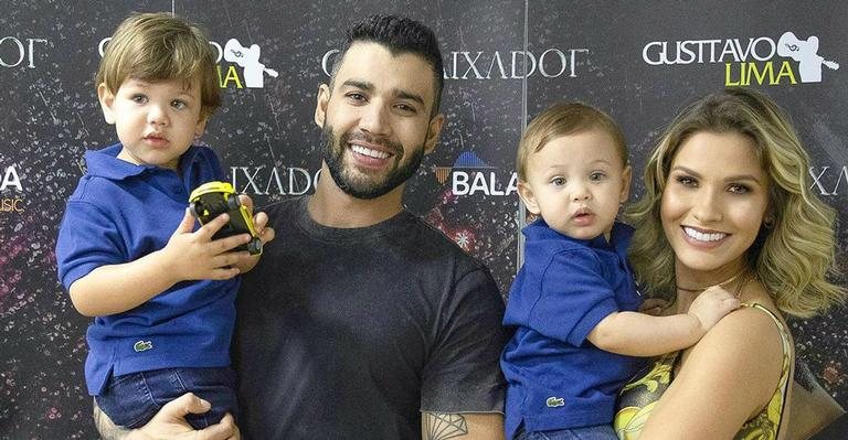 Andressa Suita, Gusttavo Lima e filhos - Reprodução/Instagram