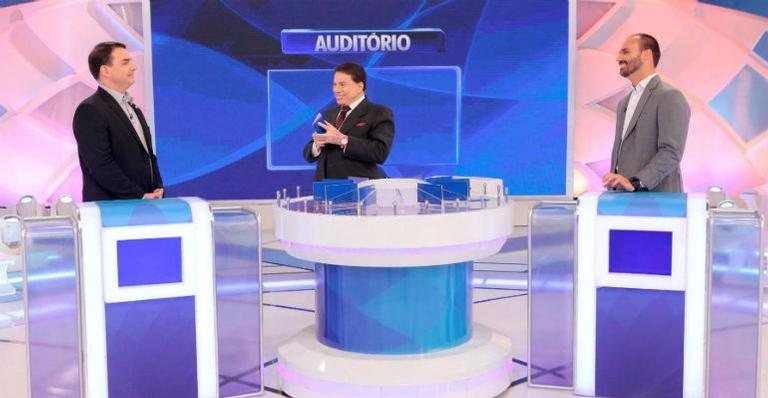 Filhos de Bolsonaro no Programa Silvio Santos - Reprodução Instagram