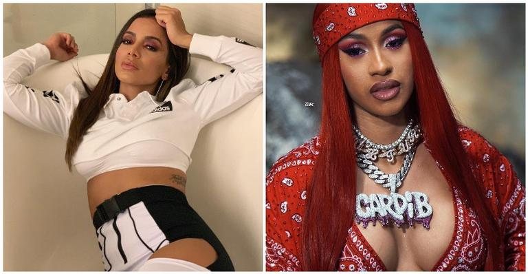 Anitta e Cardi B - Instagram/Reprodução