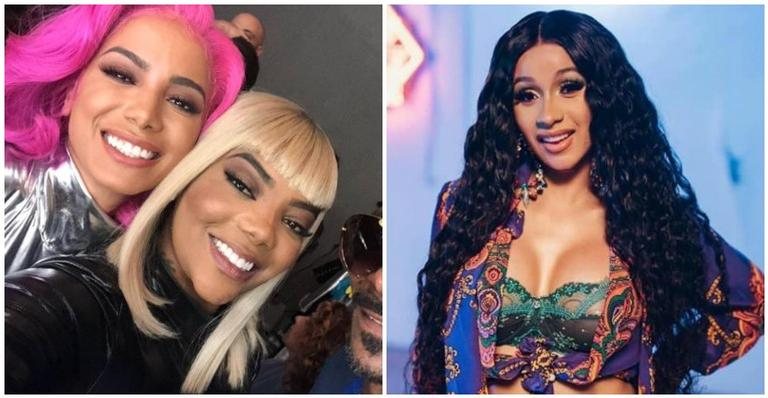 Anitta, Ludmilla e Cardi B - Instagram/Reprodução