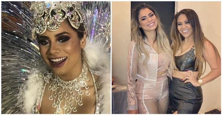 Lexa no Carnaval 2019 e com sua mãe, Darlin Ferrattry - Instagram/Reprodução