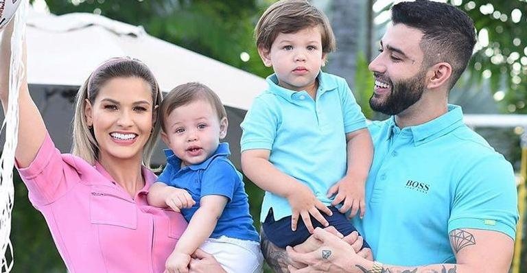 Andressa Suita, Gusttavo Lima, Gabriel e Samuel - Reprodução/Instagram