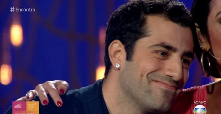 Kaysar emocionado no 'Encontro' - Reprodução/TV Globo