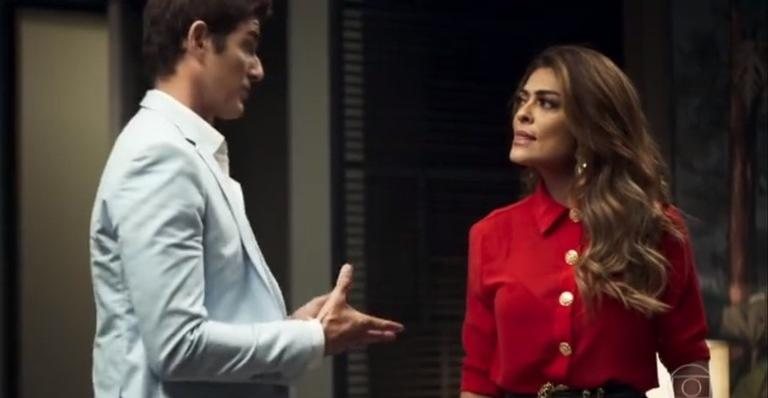 Régis (Reynaldo Gianecchini) e Maria da Paz (Juliana Paes) em A Dona do Pedaço - Reprodução/TV Globo