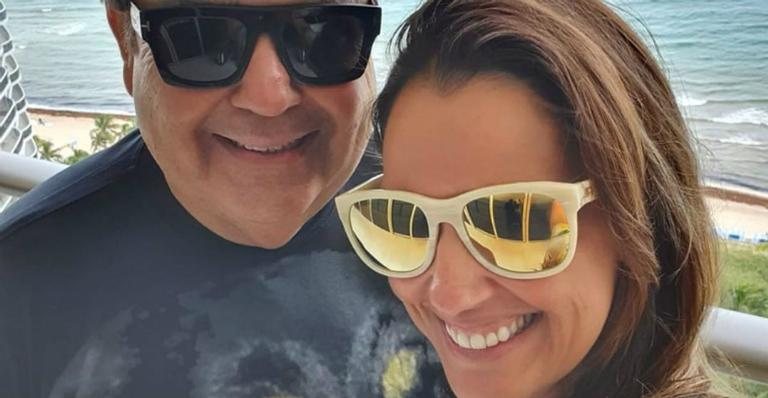 Fausto Silva e a esposa, Luciana Cardoso - Reprodução Instagram