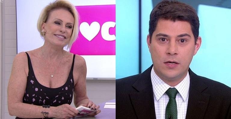 Ana Maria Braga e Evaristo Costa - Reprodução/Globo