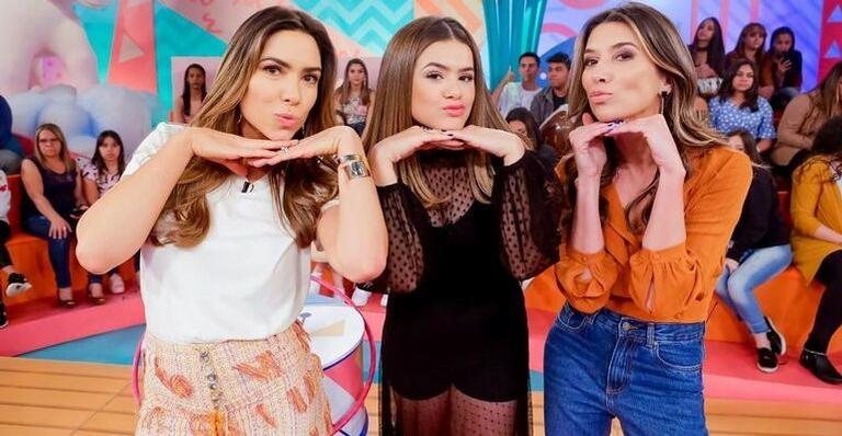 Patrícia Abravanel, Maisa Silva e Rebeca Abravanel - Gabriel Cardoso / SBT