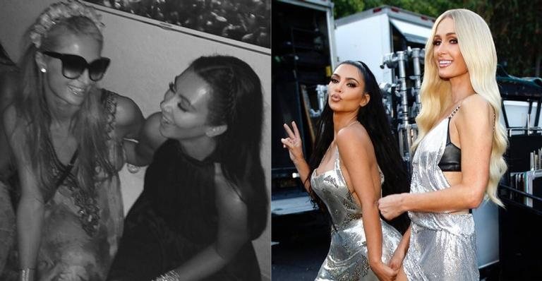 Kim Kardashian e Paris Hilton durante gravação de 'Best Friend Ass' - Foto/Destaque Instagram