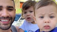 Gusttavo Lima e filhos - Reprodução/Instagram