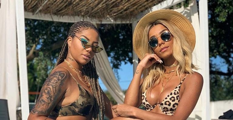 Ludmilla e Bruna Gonçalves dançam em frente ao espelho - Reprodução/Instagram