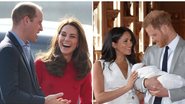 Príncipe William e Kate Middleton, Meghan Markle e Príncipe Harry - Reprodução/Instagram