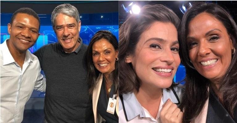 Márcio Bonfim, William Bonner, Cristina Ranzolin e Renata Vasconcellos - Instagram/Reprodução