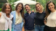 Deborah Secco, Juliana Paiva, Daniel Ortiz, Flávia Alessandra e Vitória Strada nos Estúdios Globo - Reprodução/Instagram