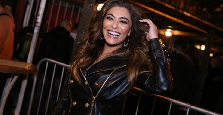 Juliana Paes na festa de 100 capítulos de 'A Dona do Pedaço'. - Anderson Borde/AgNews