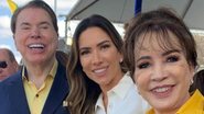 Silvio Santos, Patricia Abravanel e Íris Abravanel - Reprodução/Instagram