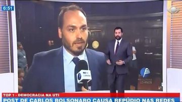 Luiz Megale detona Carlos Bolsonaro no 'Café com Jornal' - Reprodução/Band