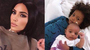 Kim Kardashian compartilha clique único do filho caçula, Psalm, ao lado do irmão - Foto/Destaque Instagram