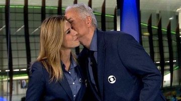 William Waack e Cris Dias - Reprodução / Globo