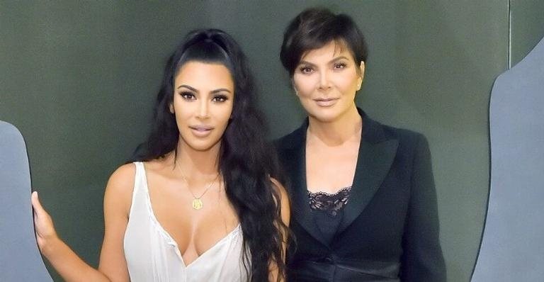 Kim Kardashian e Kris Jenner durante evento de gala, em 2018 - Foto/Destaque Getty Images