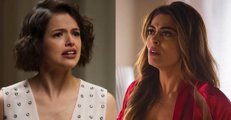 Agatha Moreira e Juliana Paes em A Dona do Pedaço - Reprodução/Globo