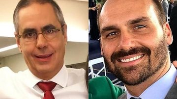 Fábio Pannunzio e Eduardo Bolsonaro - Reprodução/Instagram