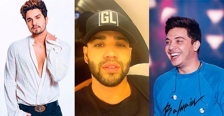 Luan Santana, Gusttavo Lima e Wesley Safadão - Reprodução/Instagram