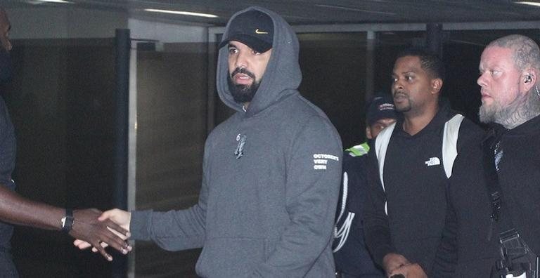 Drake desembarcou no Brasil na última quarta-feira, 24. - Thyago Andrade/Brazil News