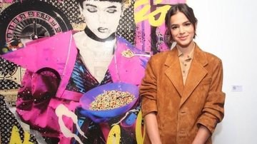 Bruna Marquezine na exposição de Gian Luca, irmão de Giovanna Ewbank - Agência Brazil News/Marcello Sá Barreto