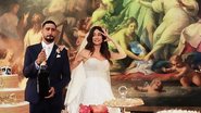 Thaila Ayala e Renato Góes em brinde de casamento - Arquivo Pessoal Thaila Ayala