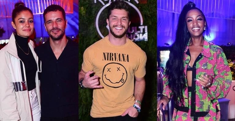 Sophie Charllote e Daniel Oliveira, Iza e Klebber Toledo no camarote VIP do Rock in Rio 2019 - Leo Franco/AgNews