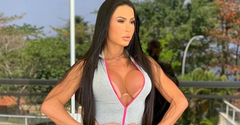 Gracyanne Barbosa, esposa do cantor Belo, é muito conhecida pela sua forma física - Instagram