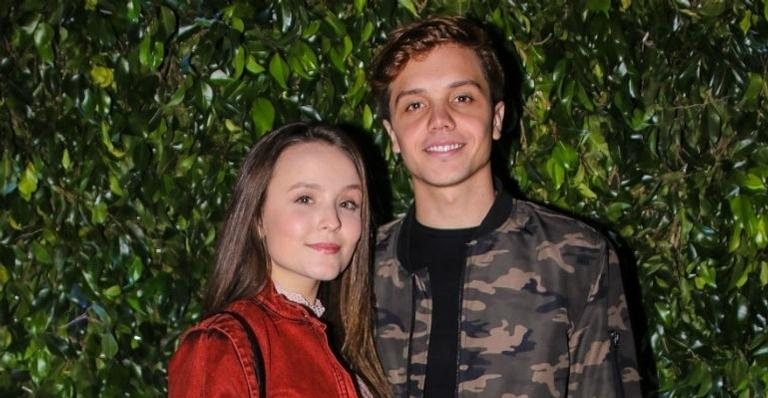 Larissa Manoela e Leo Cidade em evento em São Paulo - Thiago Duran/AgNews